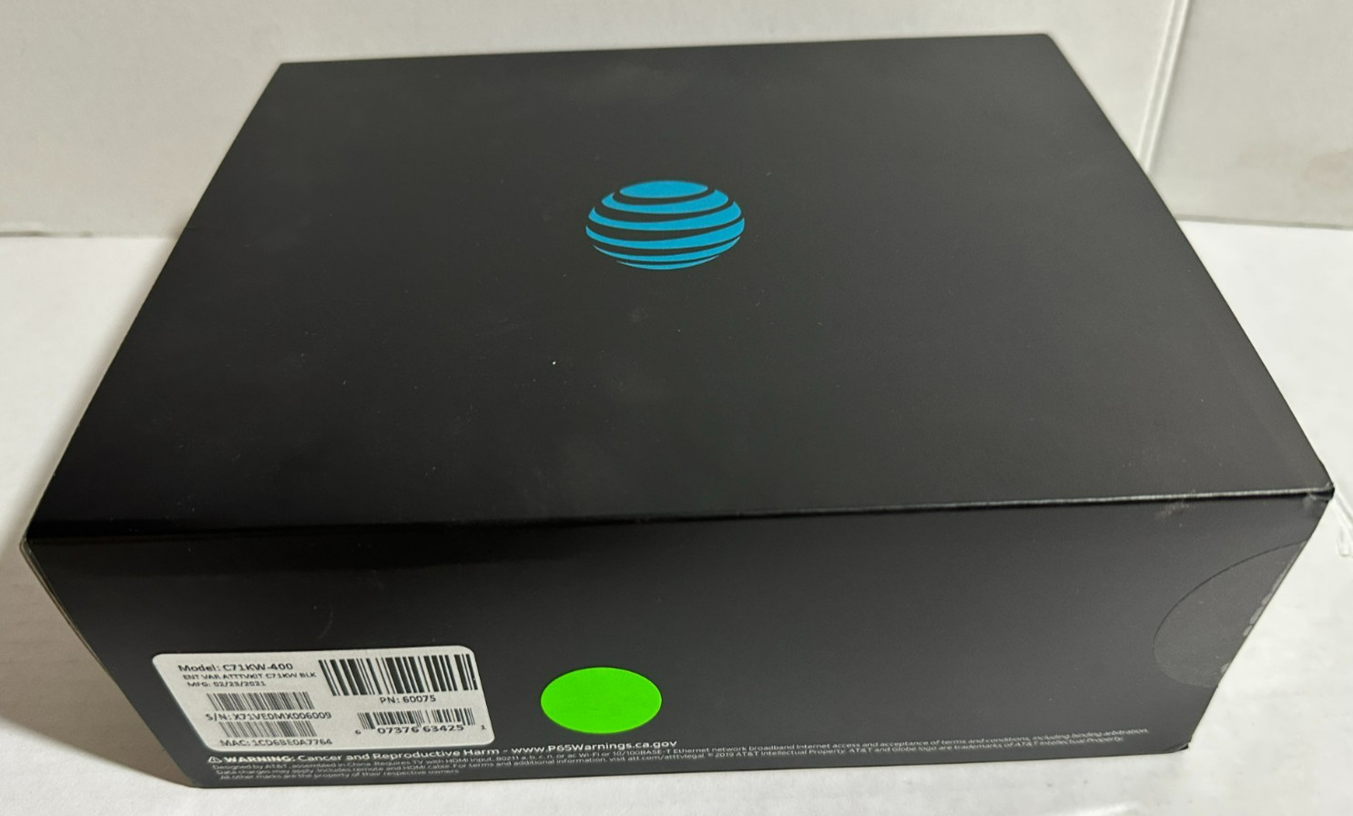 AT&T C71KW-400 Android Streaming Media Player TV Kit Black NEW/SEALED