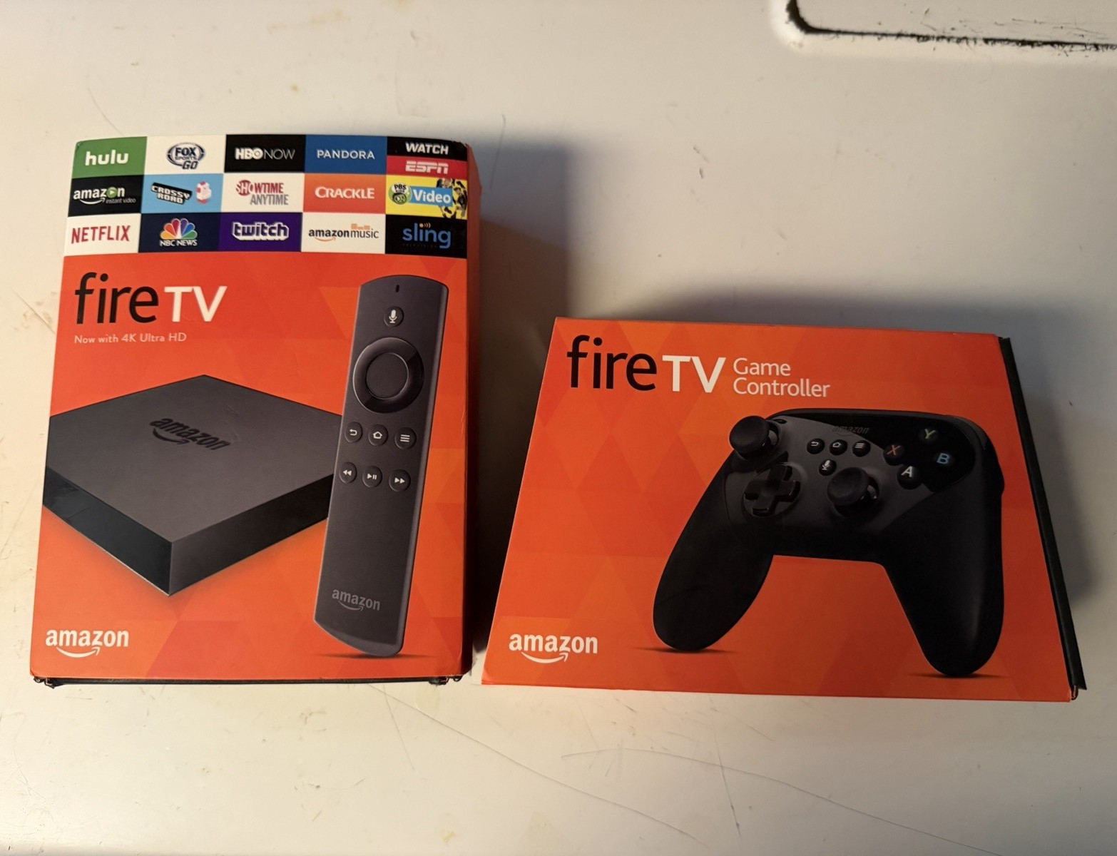 Amazon Fire TV 4K Ultra HD Box Streamer Voice Remote + Game Controller (2)