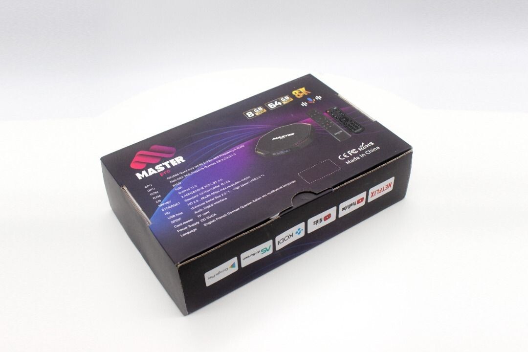 Master Pro 8K Android Box – Stunning 8K Resolution & Next-Level Entertainment!
