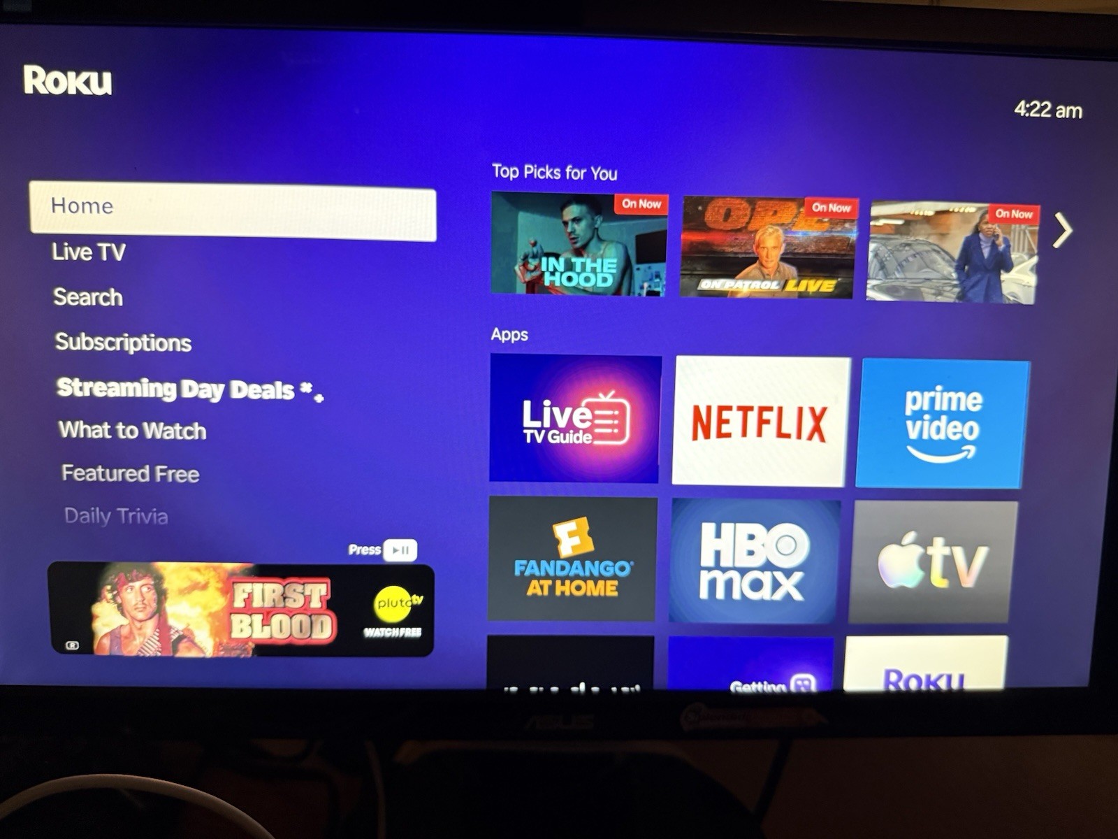 Roku Premiere 3920X 4K HDR Streaming Media Player Remote HDMI Power Tested