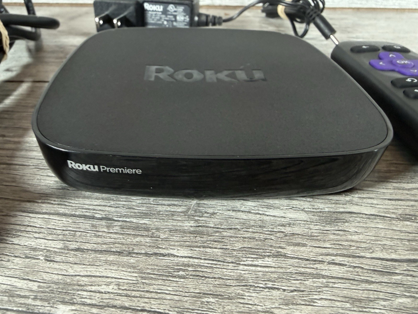 Roku Premiere 4K Media Streamer 4620X W/ AC Adapter and Remote