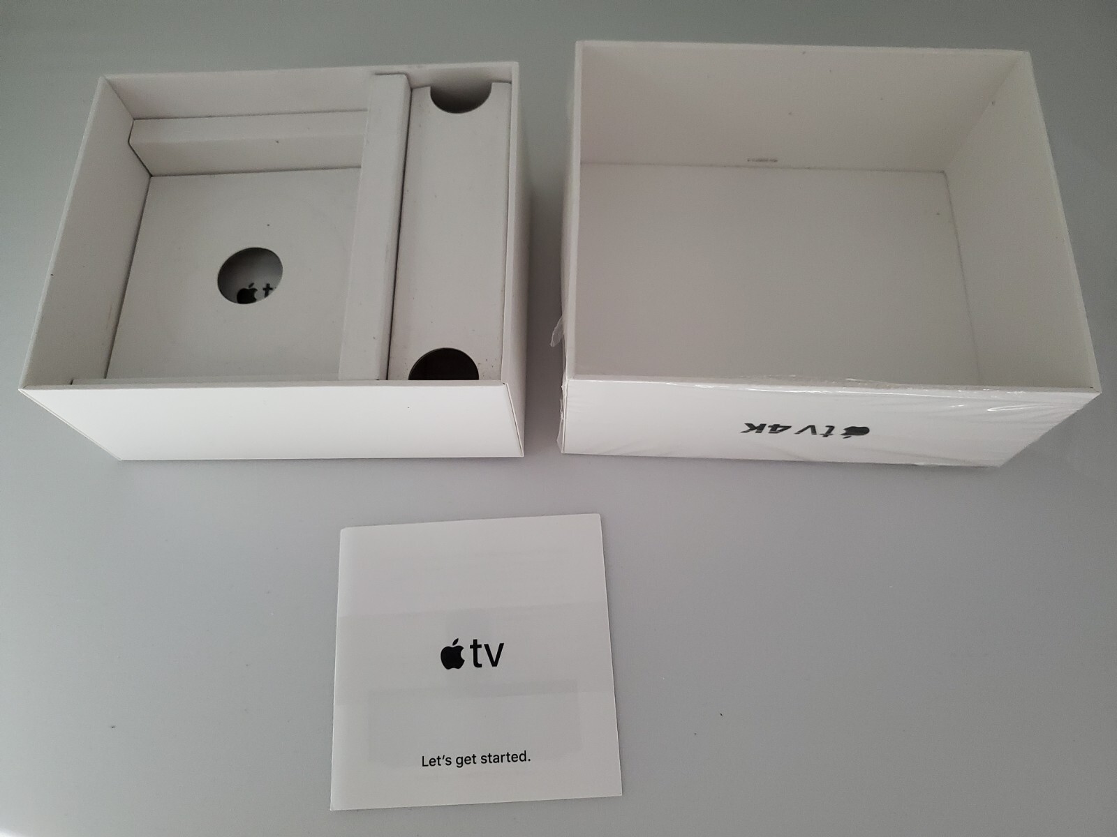 BOX ONLY Apple TV 5th Gen 4K HDR 64GB Black MP7P2LL/A A1842 Replacement box