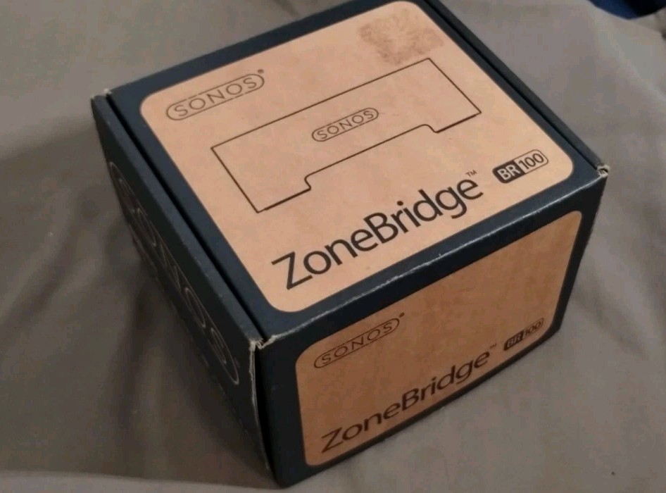 SONOS ZoneBridge 100. BR-100. Multi Room Music System, Open Box, Never Use.