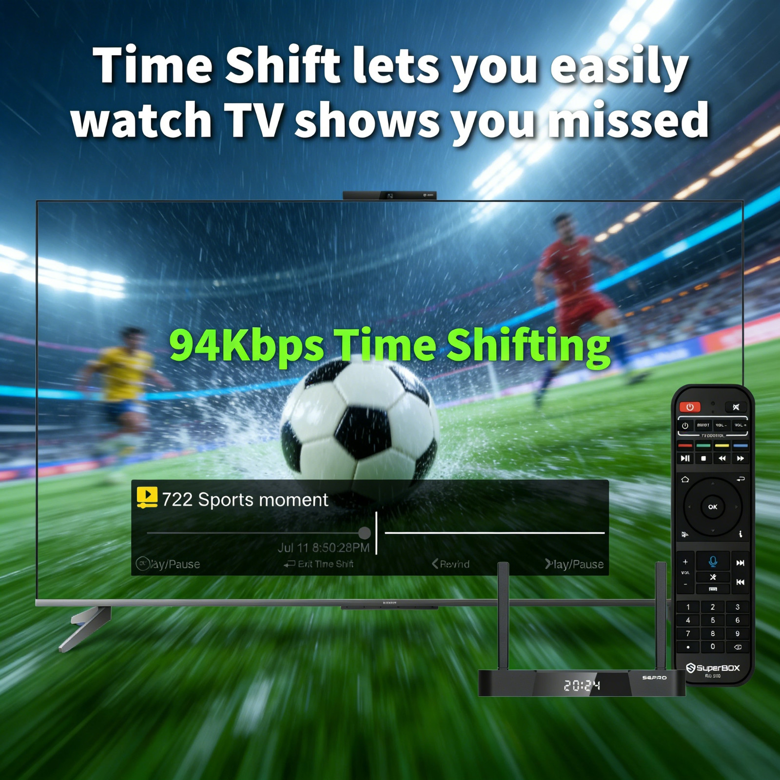 SuperBox S6 Pro Cord Cutter Streaming Box No Hidden Charges Time Shift Playback