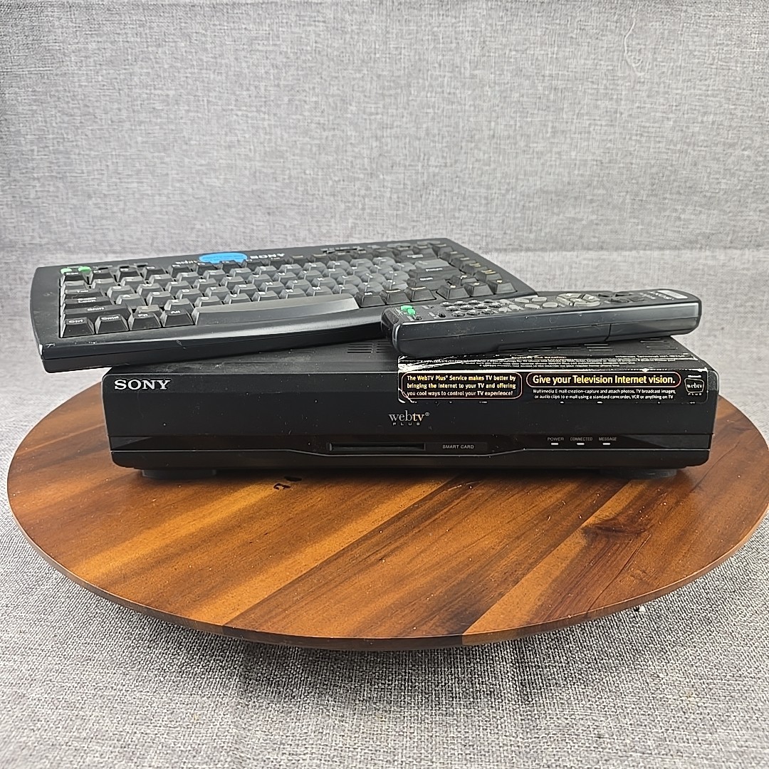 Vintage Sony INT-W250 Internet Terminal WebTV w/ Keyboard No Cords Untested