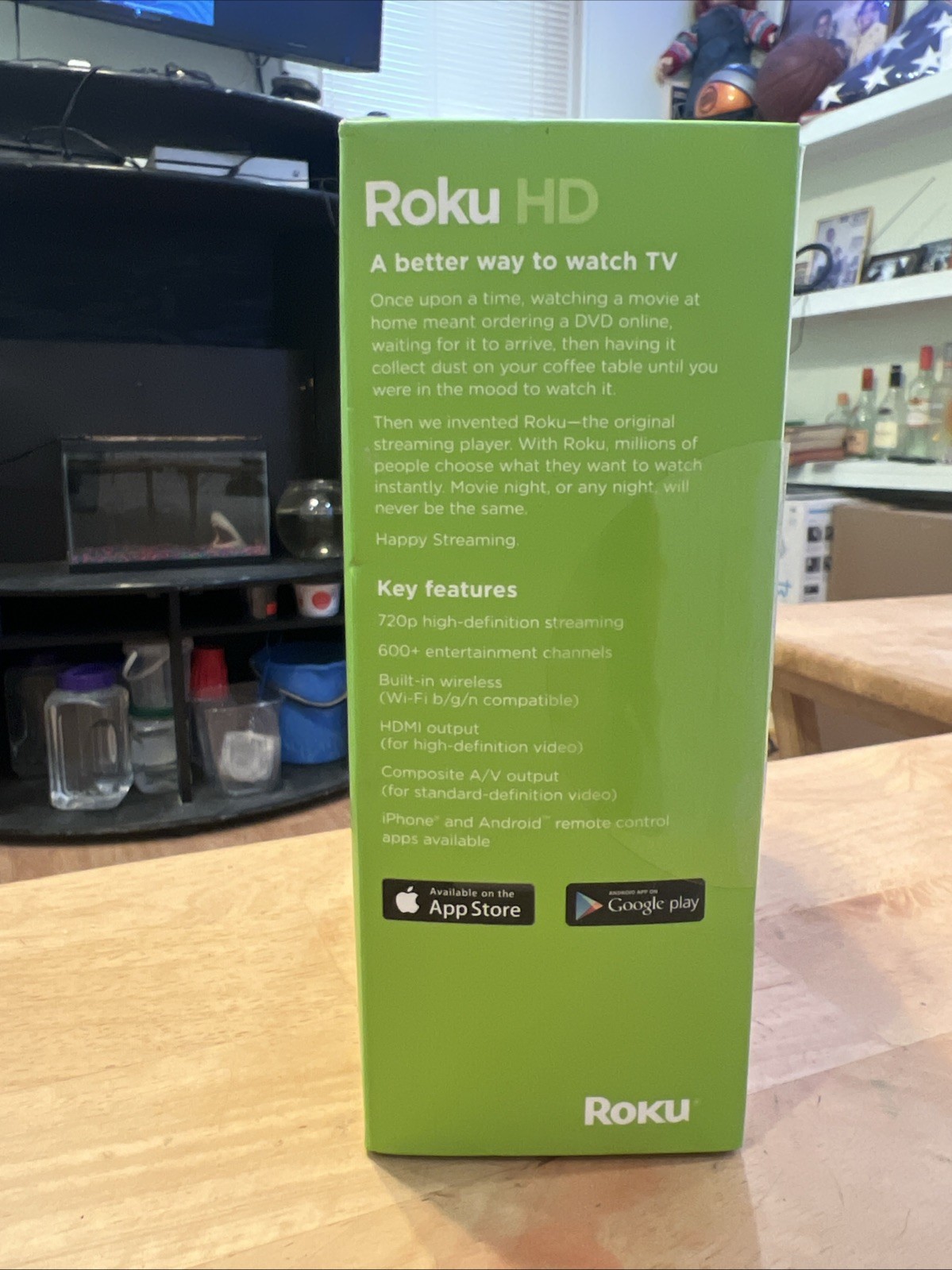 Roku HD (2nd Generation) Streaming Media player SKU/Model# 2500R