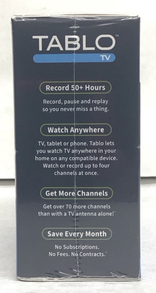 Tablo TV TF1282B-01-CN White 2-Tuner Over-The-Air DVR Streaming Player