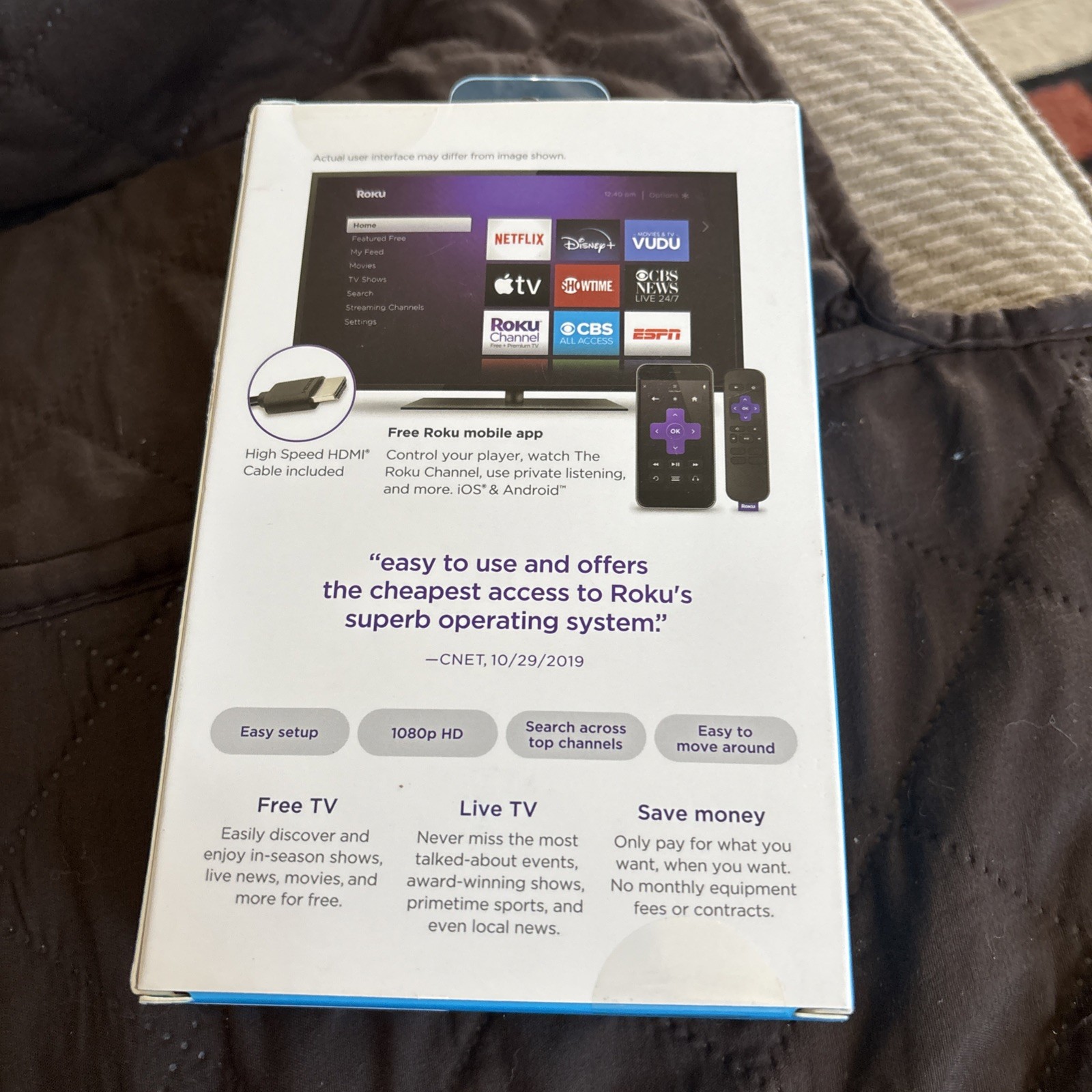 Roku Express HD Streaming Media Player – Black