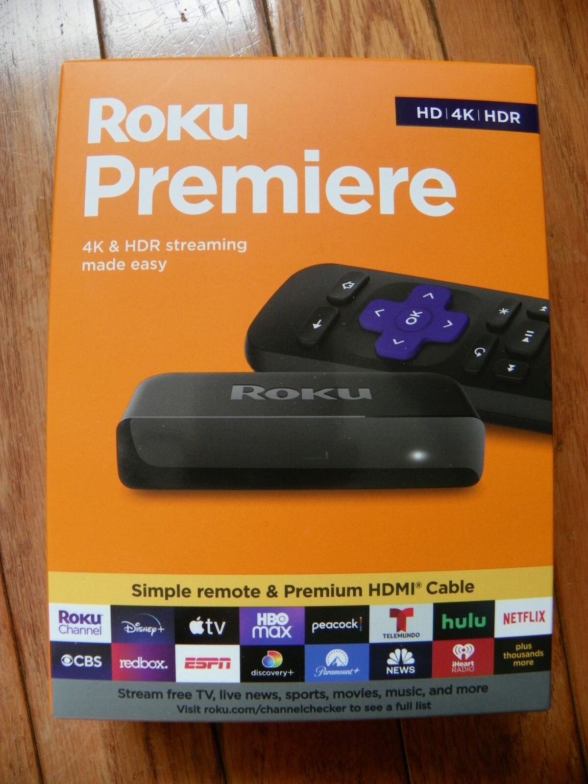 BRAND NEW AND FACTORY SEALED ROKU PREMIERE 4K AND HDR STREAMING MODEL # 3920R