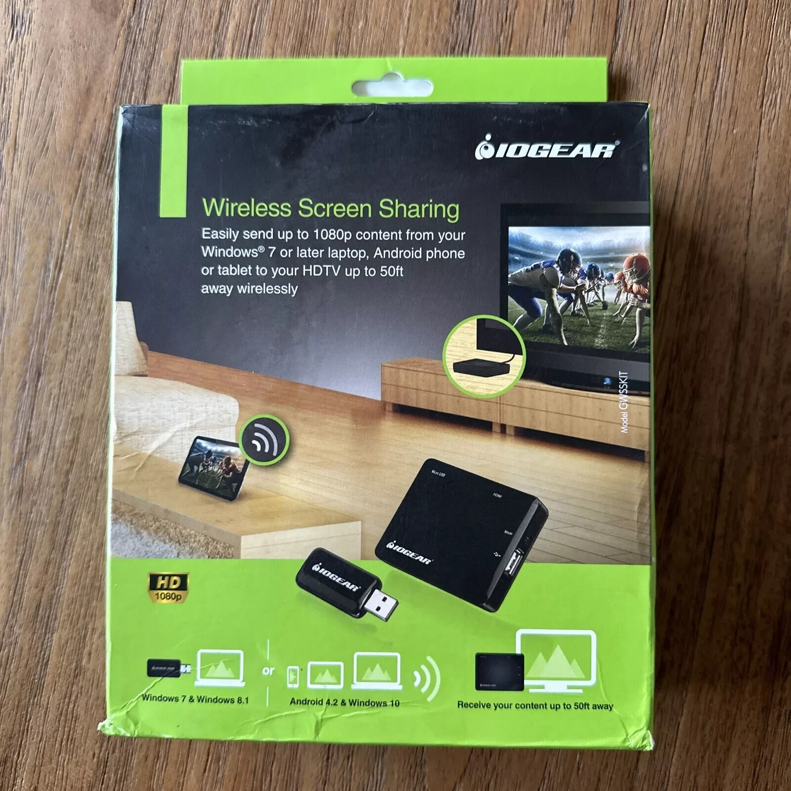 IOGEAR Wireless Mobile and PC to HDTV Screen Sharing Receiver – GWSSKIT