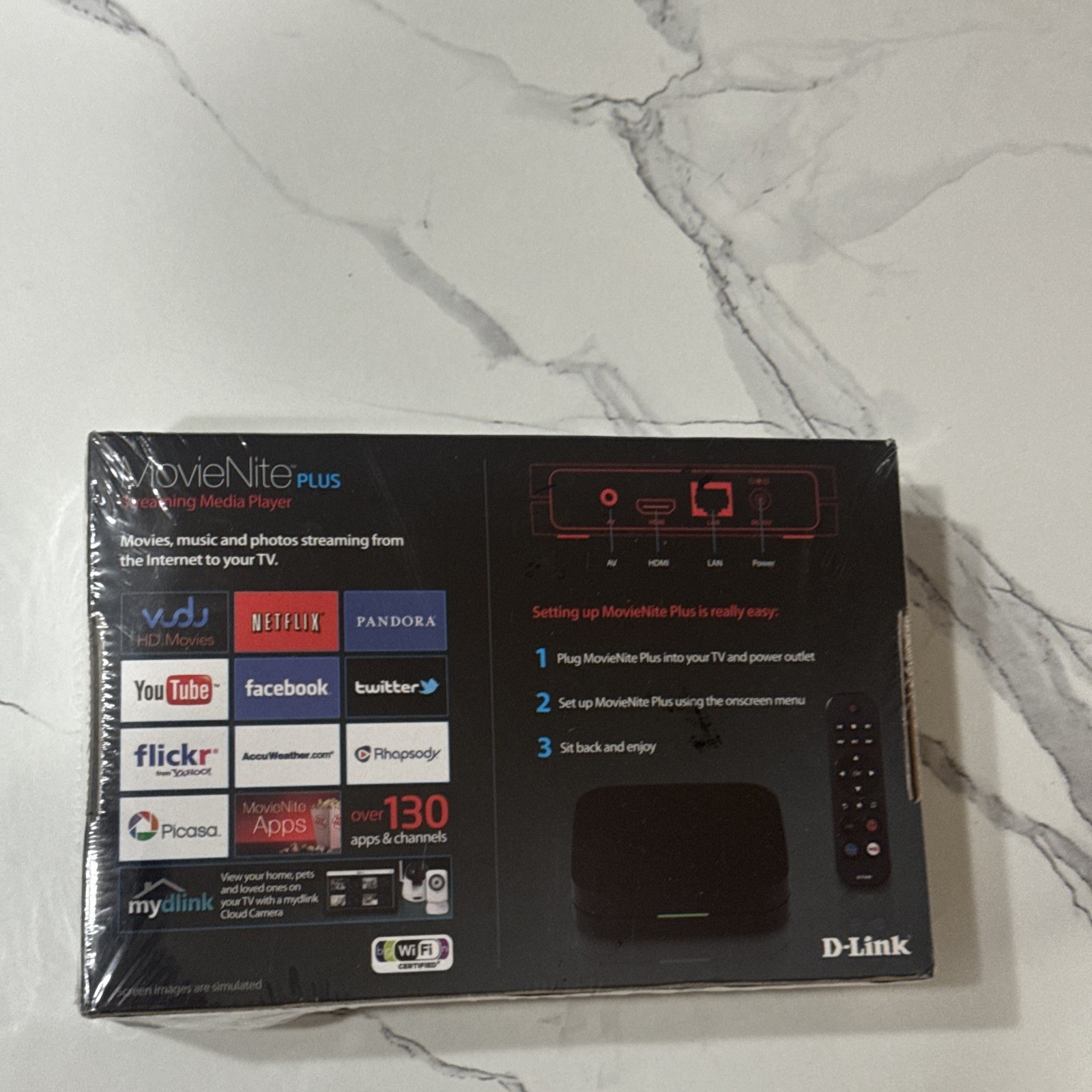D-Link Streaming Media Player Movienite Plus NEW SEALED