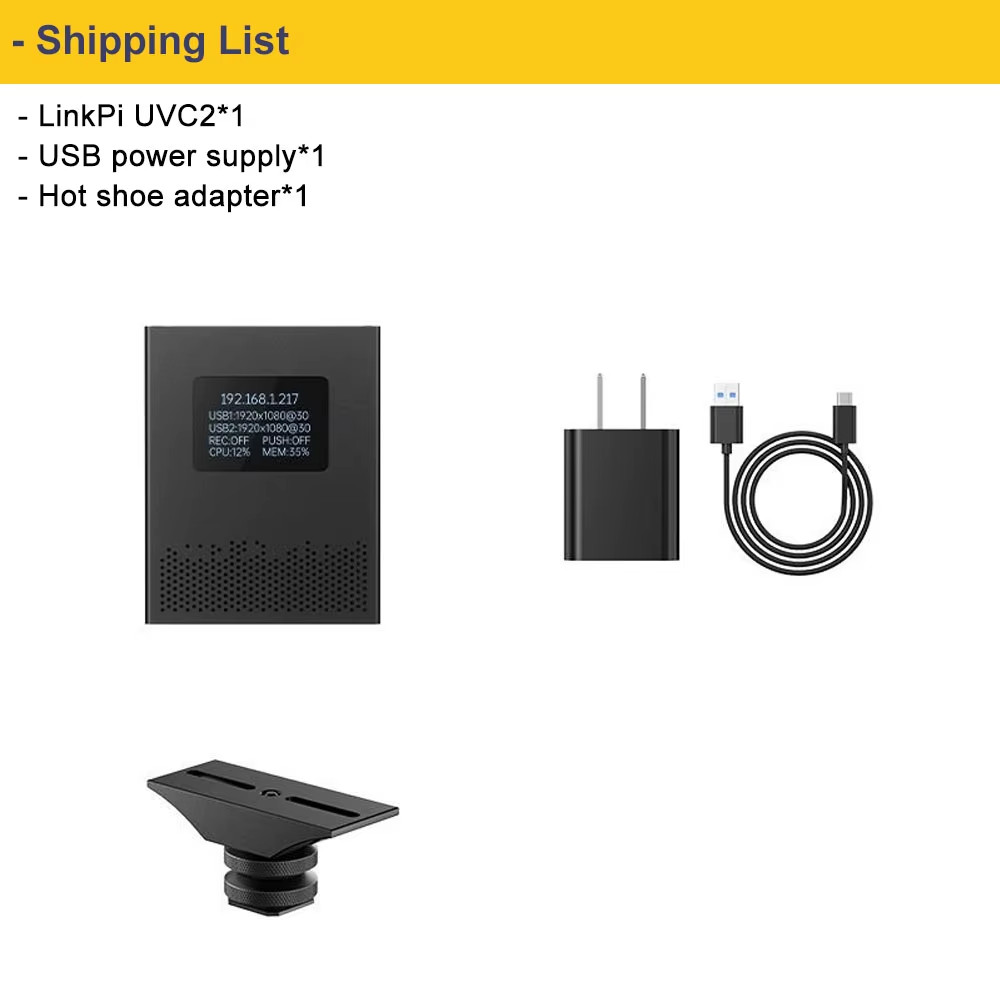 Link Pi UVC2 2-way USB Encoder/Decoder 4K30fps NDI/ SRT H.265 Encoding UVC To HD