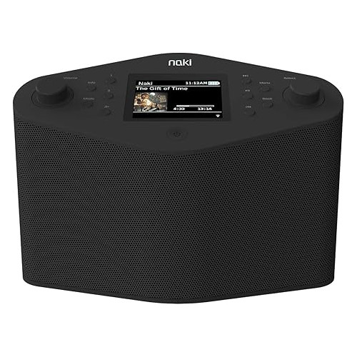 Naki PulseMax, Streaming K. Player ,Dual Speakers, Rubber Base and Bluetooth