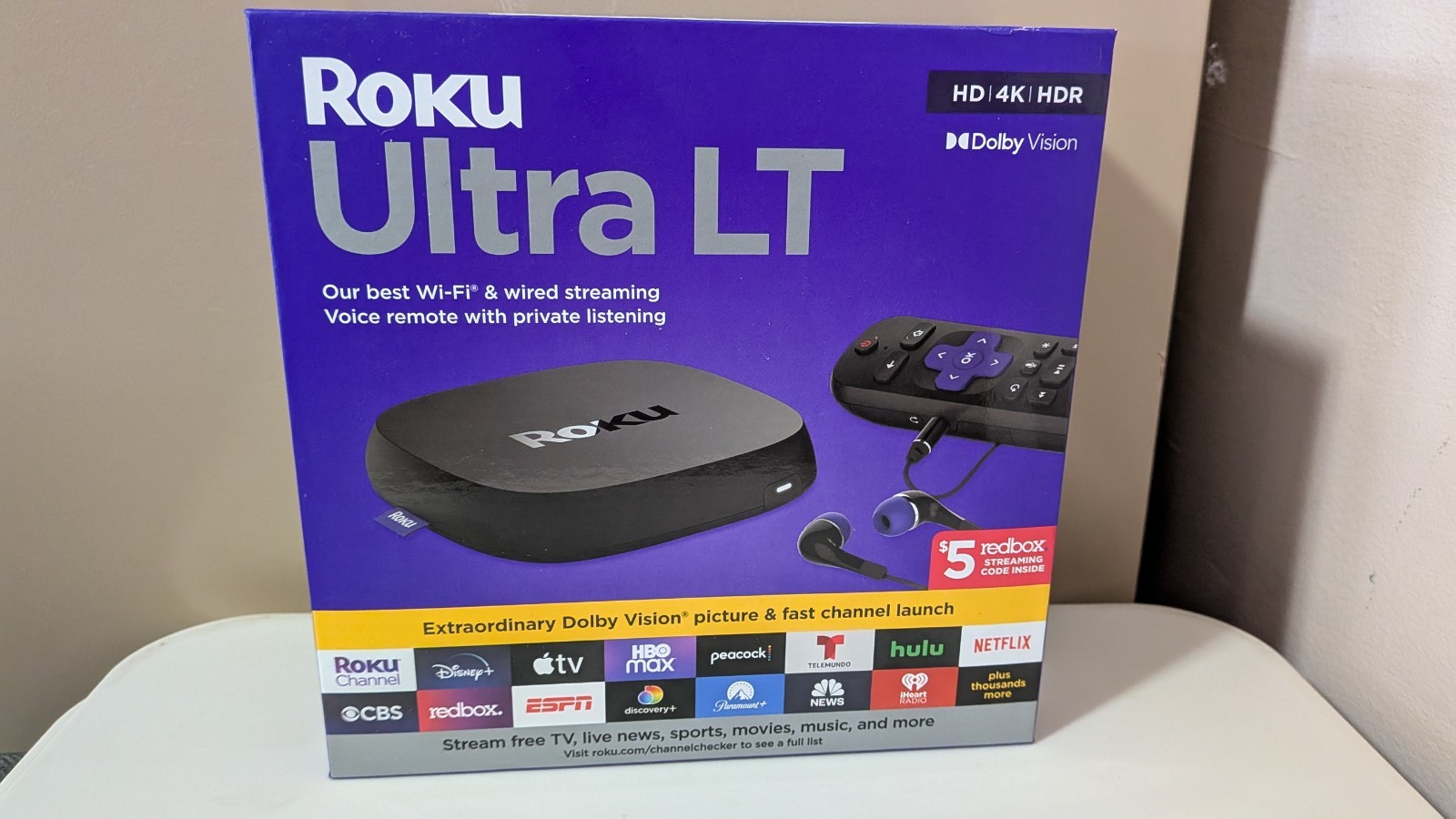 NEW Roku Ultra LT Streaming Device 4K/HDR/Dolby Vision And Voice (4801RW)