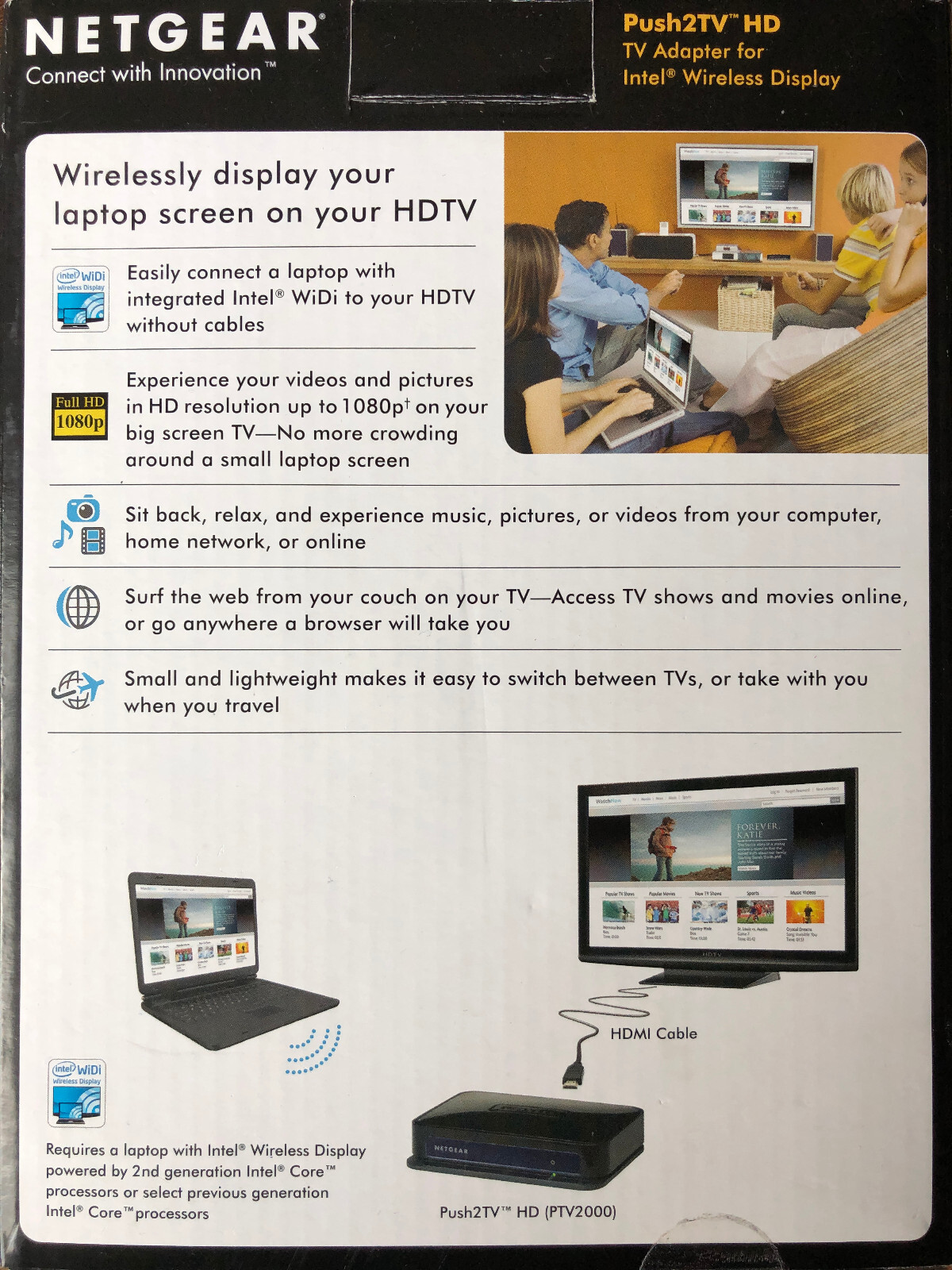 NetGear PTV2000 Digital HD Media Streamer NEW