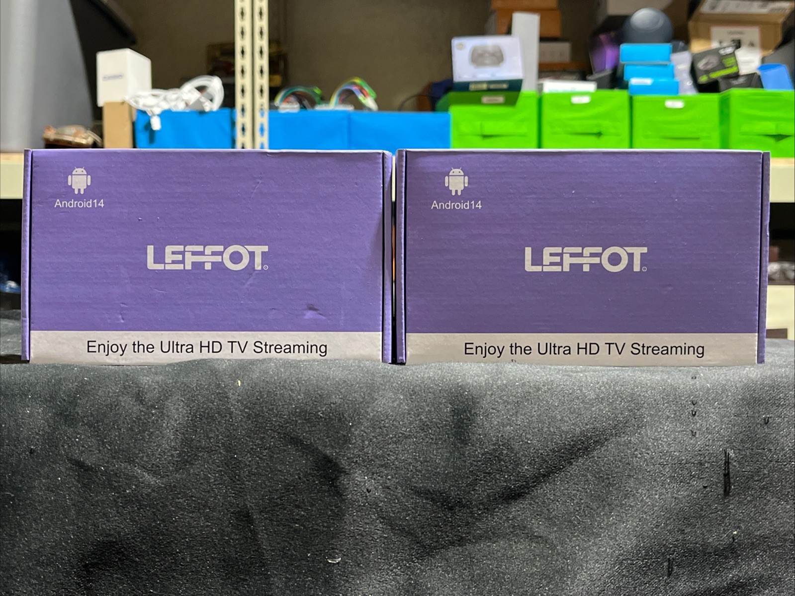 (2 )LEFFOT Android 14.0 TV Box 2026, 2GB RAM + 16GB ROM, 4K Ultra HD