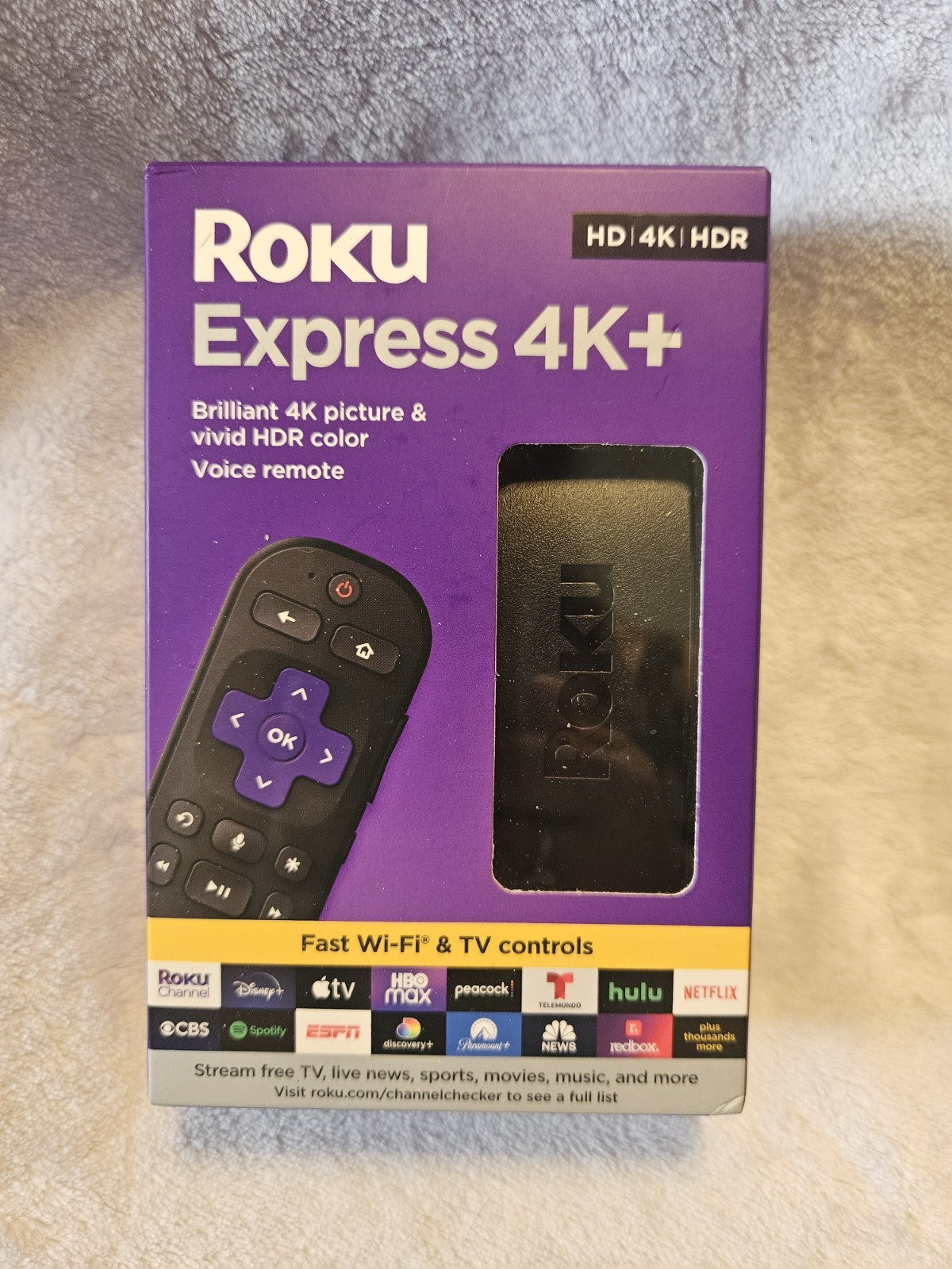Roku Express 4K+ Streaming Media Player HD/4K/HDR with Wireless Streaming