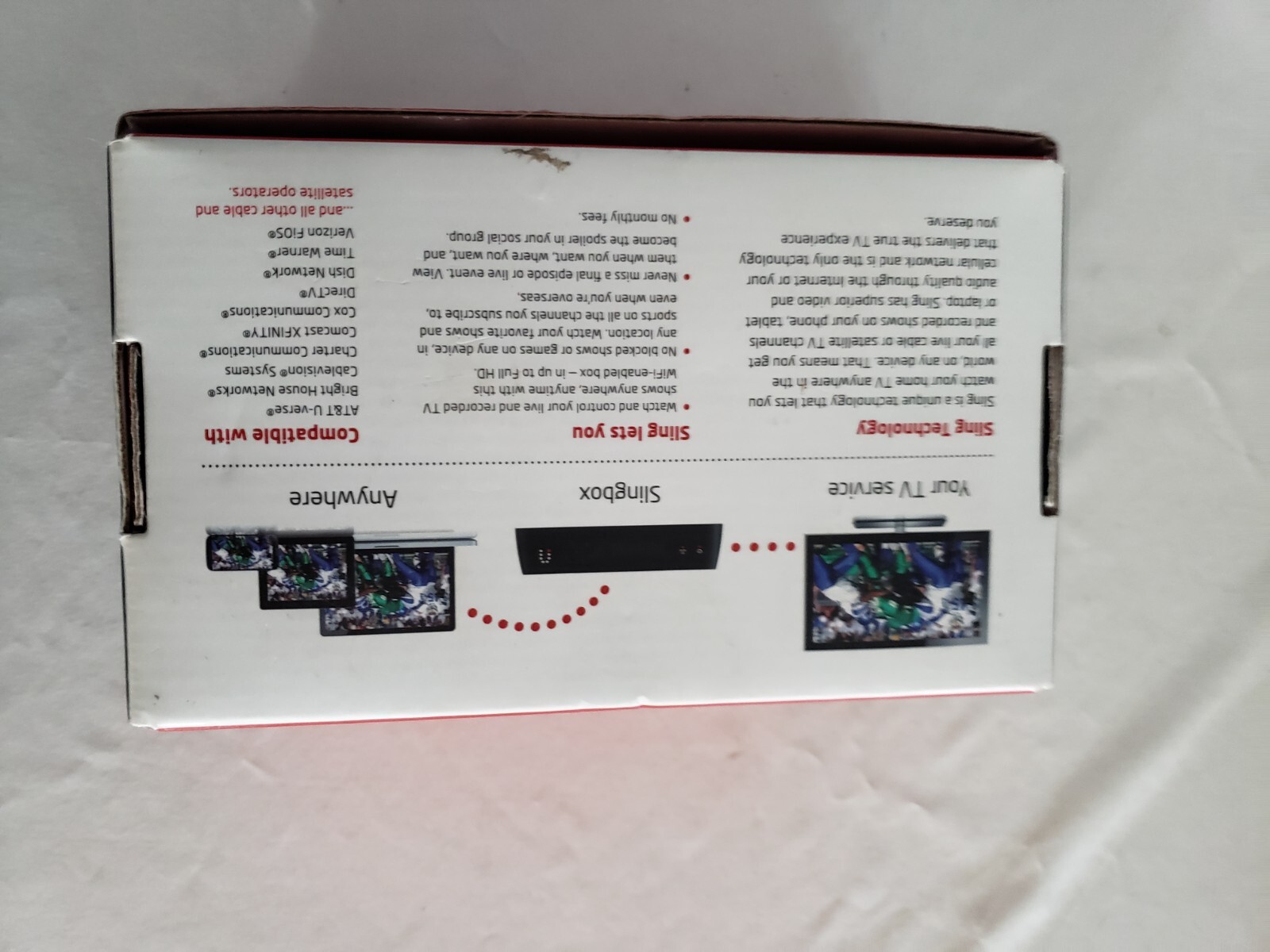 Slingbox M1 Sling Digital HD Media TV Streamer working unit and power supply