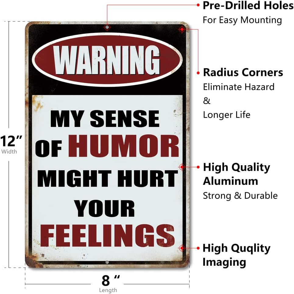 Vintage Office Decor Funny Warning Metal Tin Signs Garage Man Cave Wall Decor Gi
