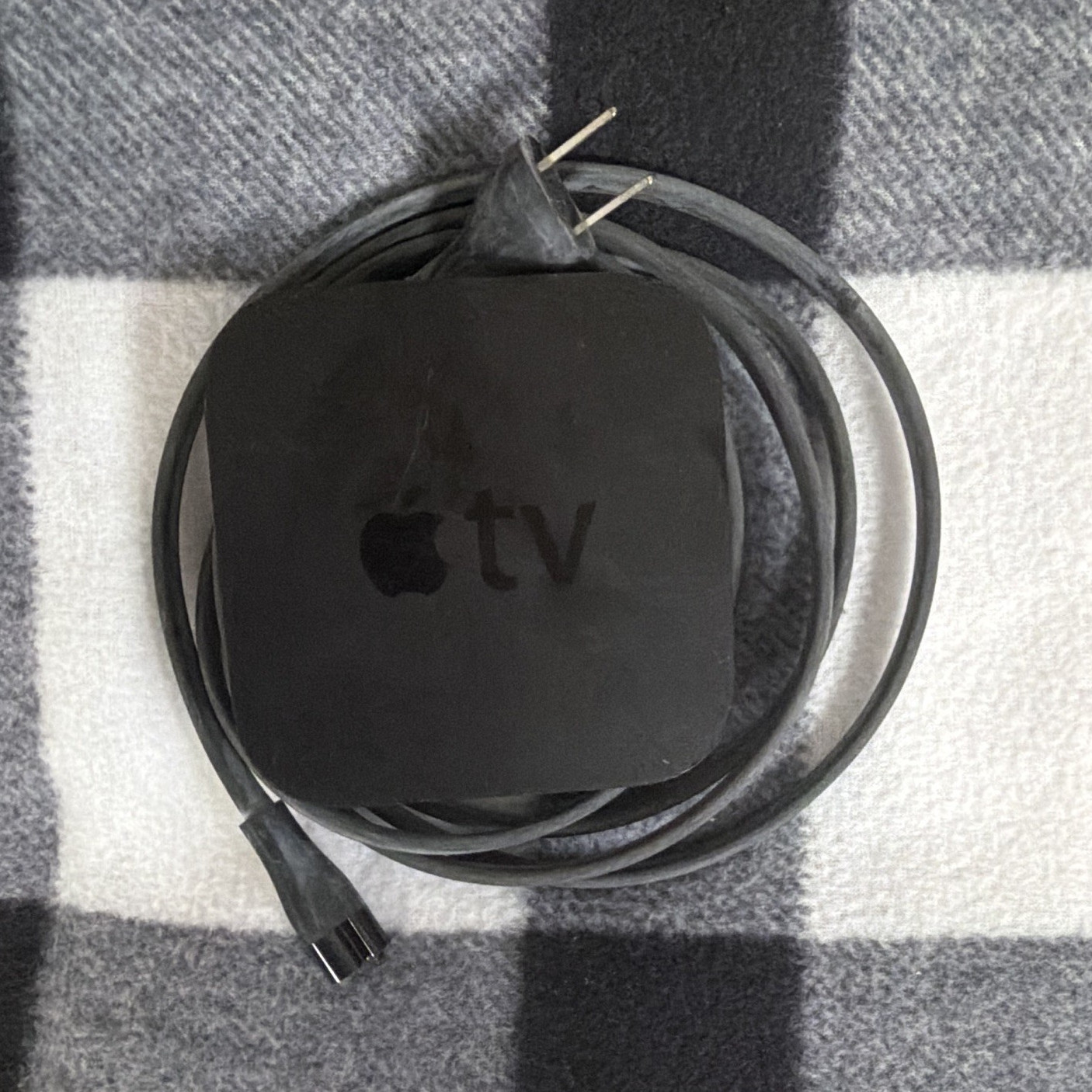 Apple TV Black Set-Top Box Media Streamer w/ Power Cable