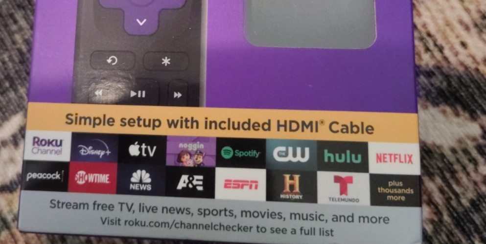 Roku Express Cable Remote – Black (3930R) – USED – in excellent condition.