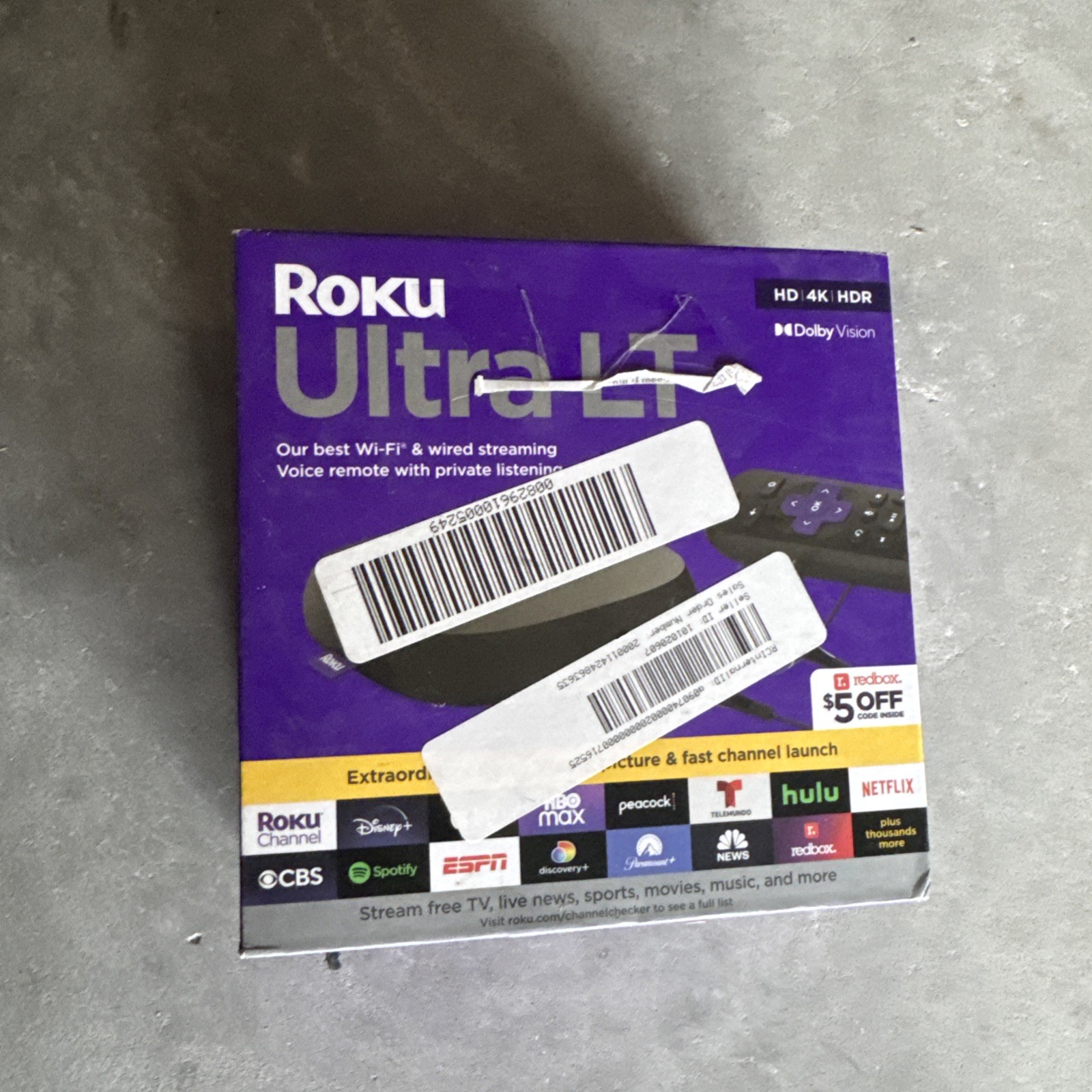 Roku Ultra LT 2021 HD Digital Streaming Device – Black