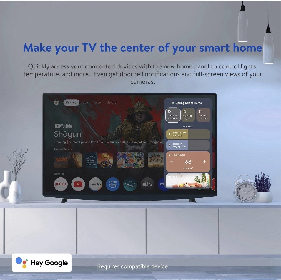 onn Full HD Streaming Device, Google TV – Fast Streaming, 8GB Storage, 1.5GB RAM