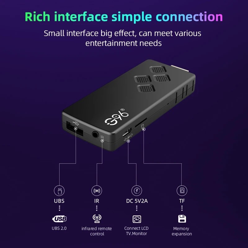 G96 Android 13 TV Stick 8K Streaming Media 2GB+16GB Allwinner H313 NEW UK
