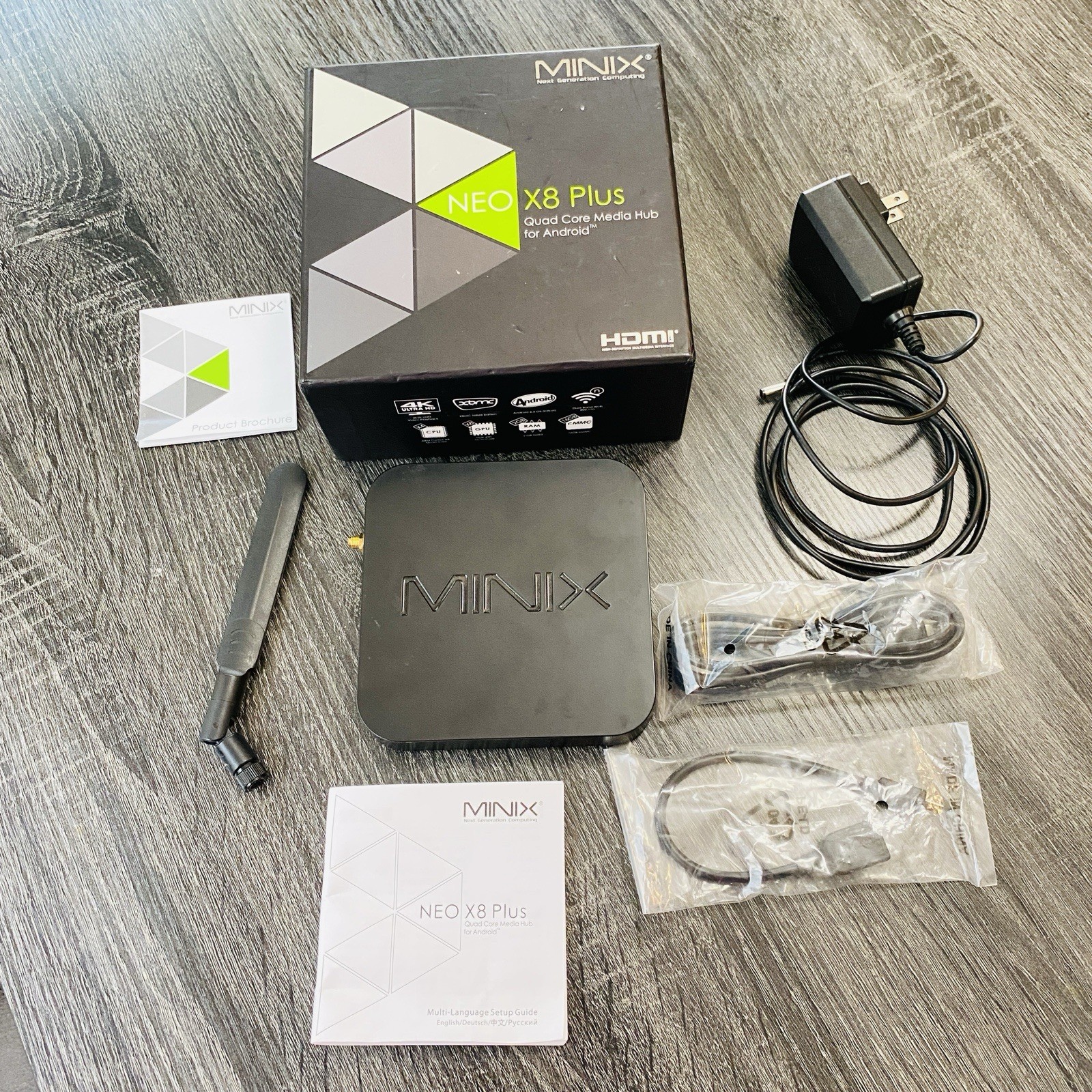 Minix Neo X8 Plus Android Media Mini TV Box W/ Power Adapter – No Remote Control