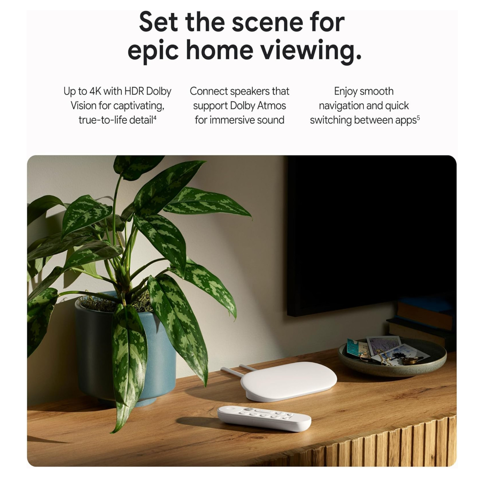 TV Streamer 4K – Fast Streaming Entertainment on Your TV with Voice Search Remot