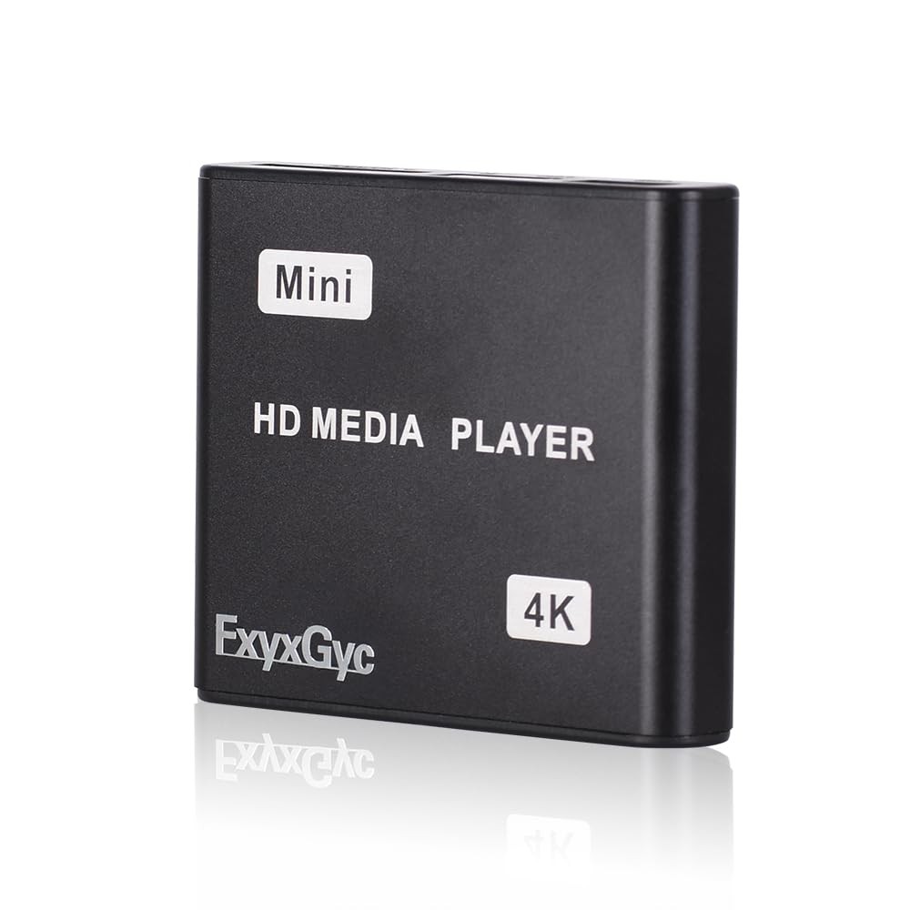 HDMI Media Player, 4K Ultra HD Digital Media Player, Supports USB Drive, SD C…