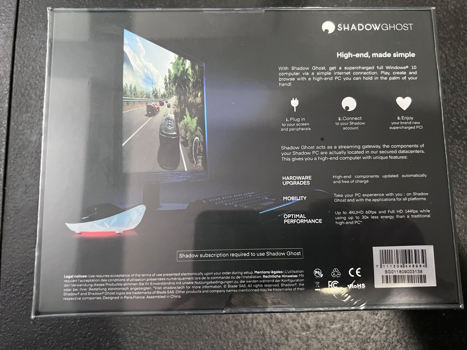 Discontinued – New Sealed Shadow Ghost High End Gaming PC Streaming Game Box