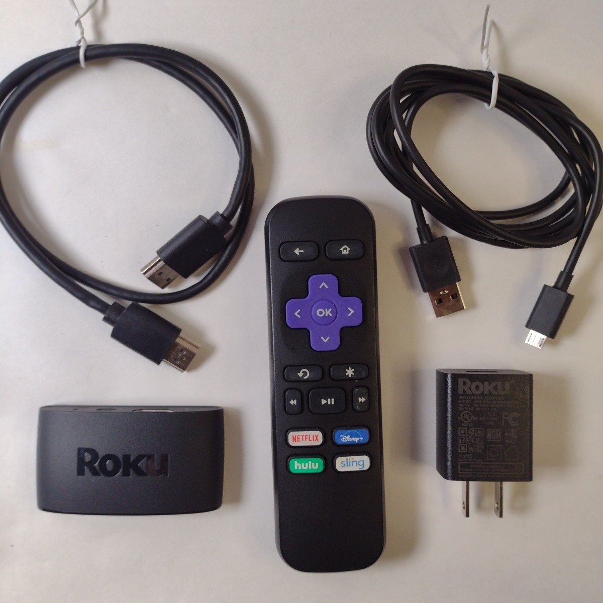 Roku Express 3930X HD Media Streamer, Remote Control HDMI Cable & USB Adapter