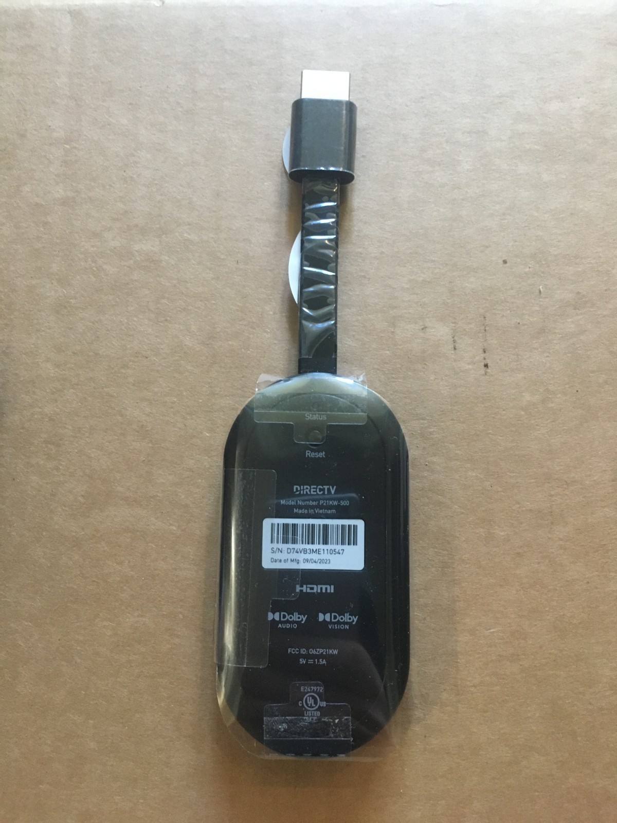 DIRECTV Gemini Air Streaming Device 4K Model P21KW-500