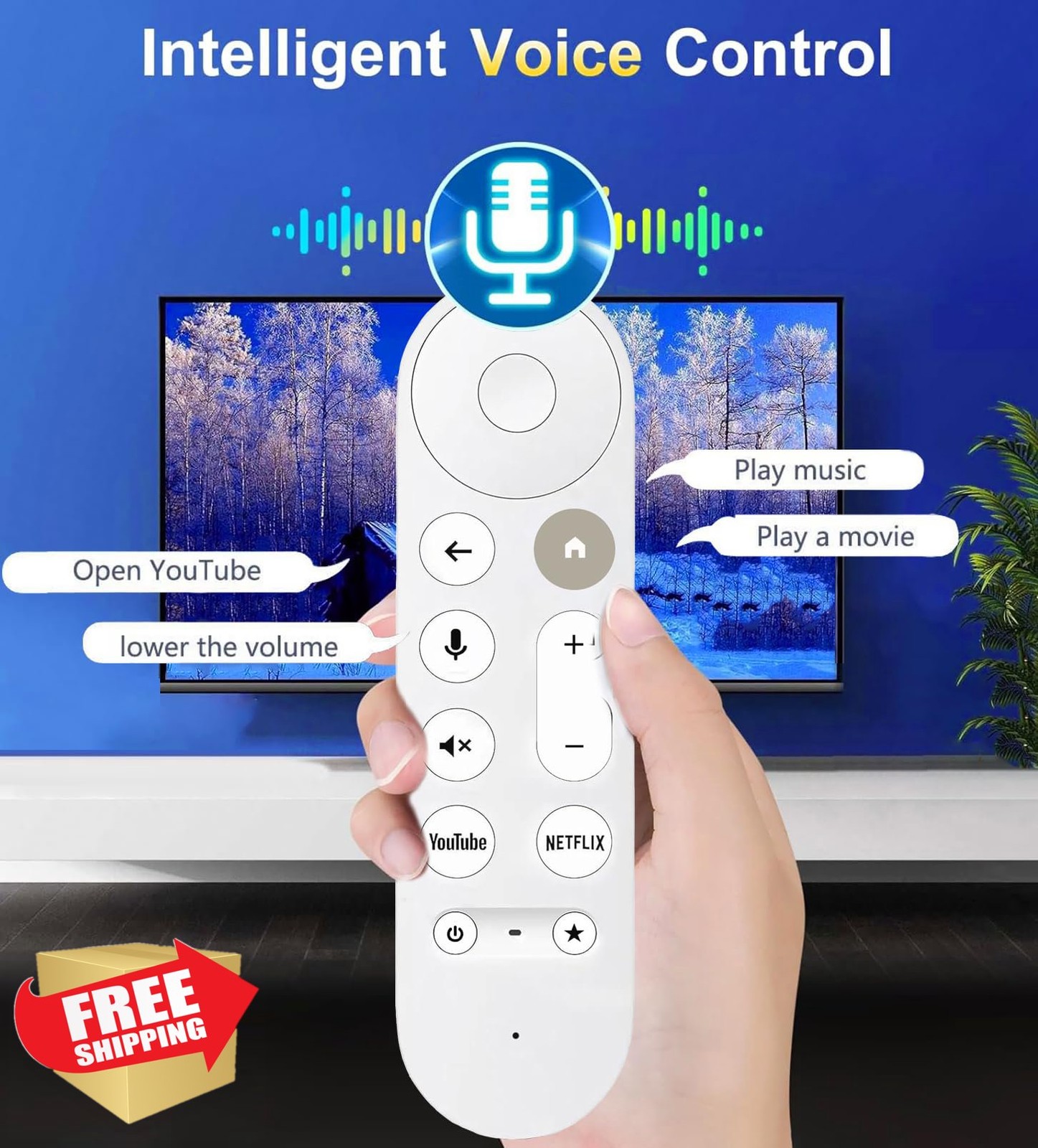 AieSHOP Remote for Chromecast Google TV 4K HD Streamer