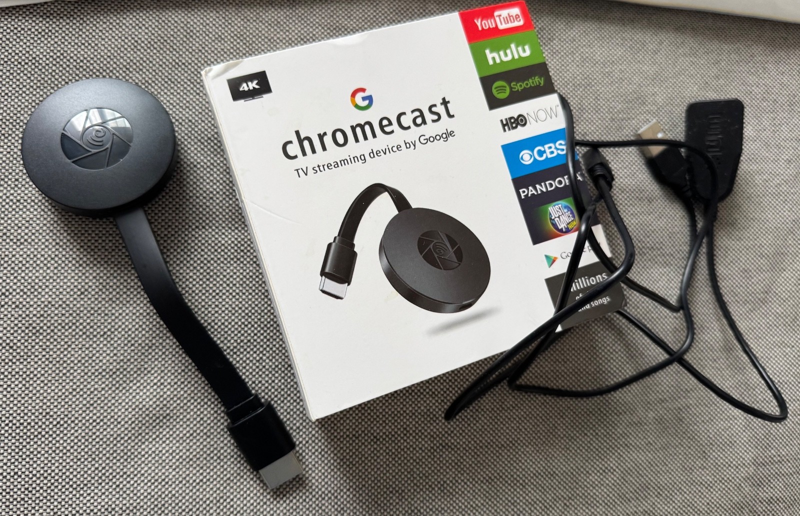 Google Chromecast w/ Google TV 4K HD Digital Streaming Device, White