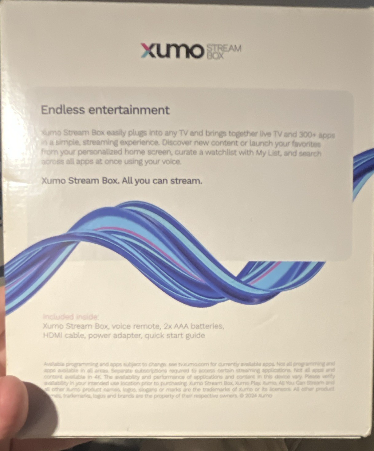 Xumo Stream Box Player Black Voice Control Dolby Vision ESST11AEI