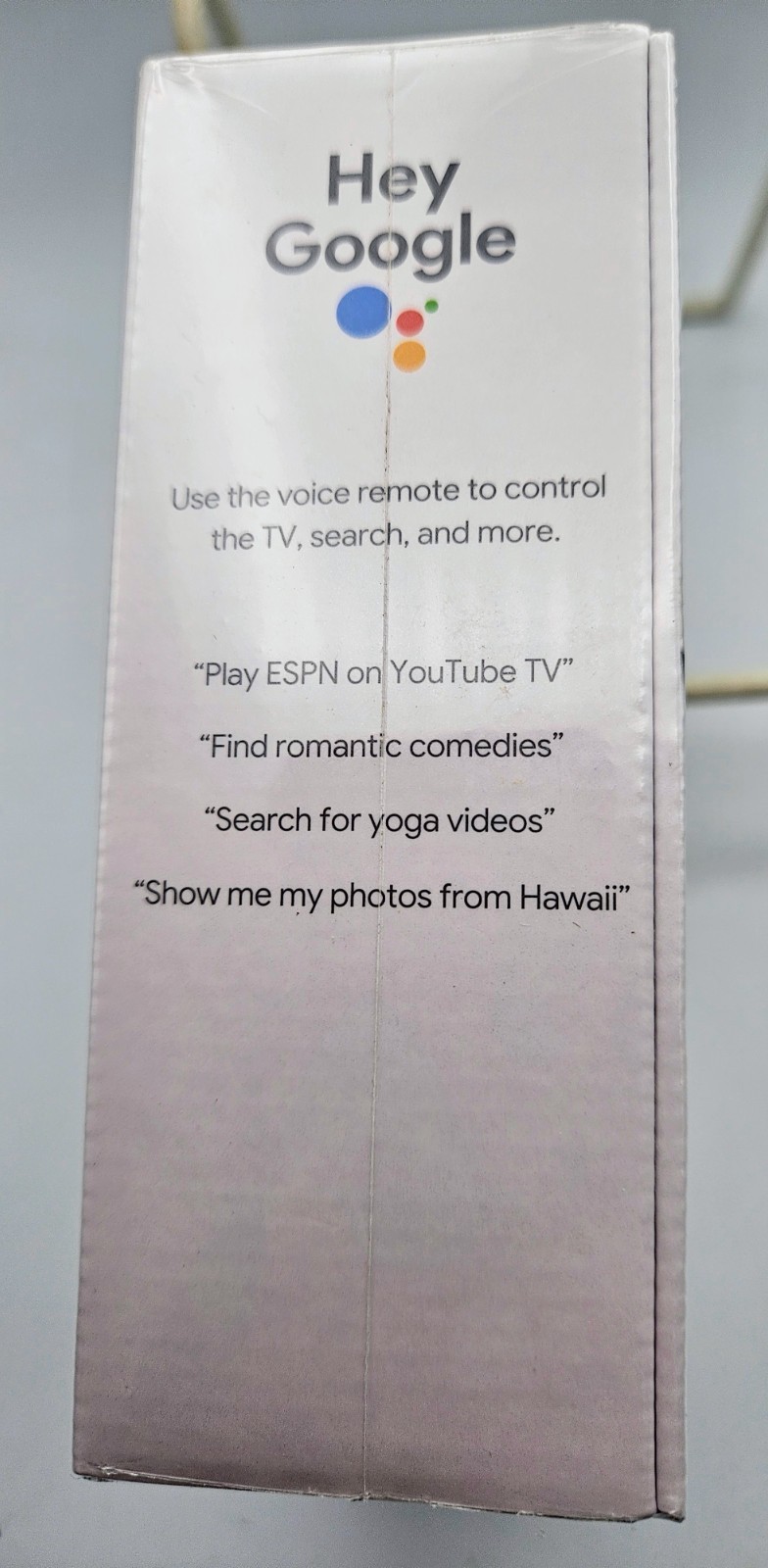 Google Chromecast with Google TV (White) Model GAO 1919-US 4K-UHD-4th. Gen. NIB