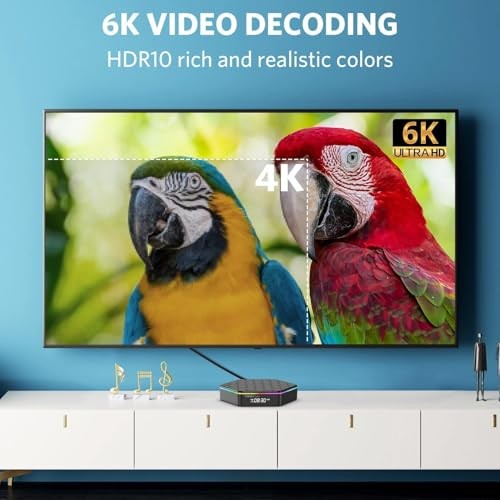 Android TV Box 12.0 4GB RAM 64GB ROM Allwinner H618 Smart Android Box Support