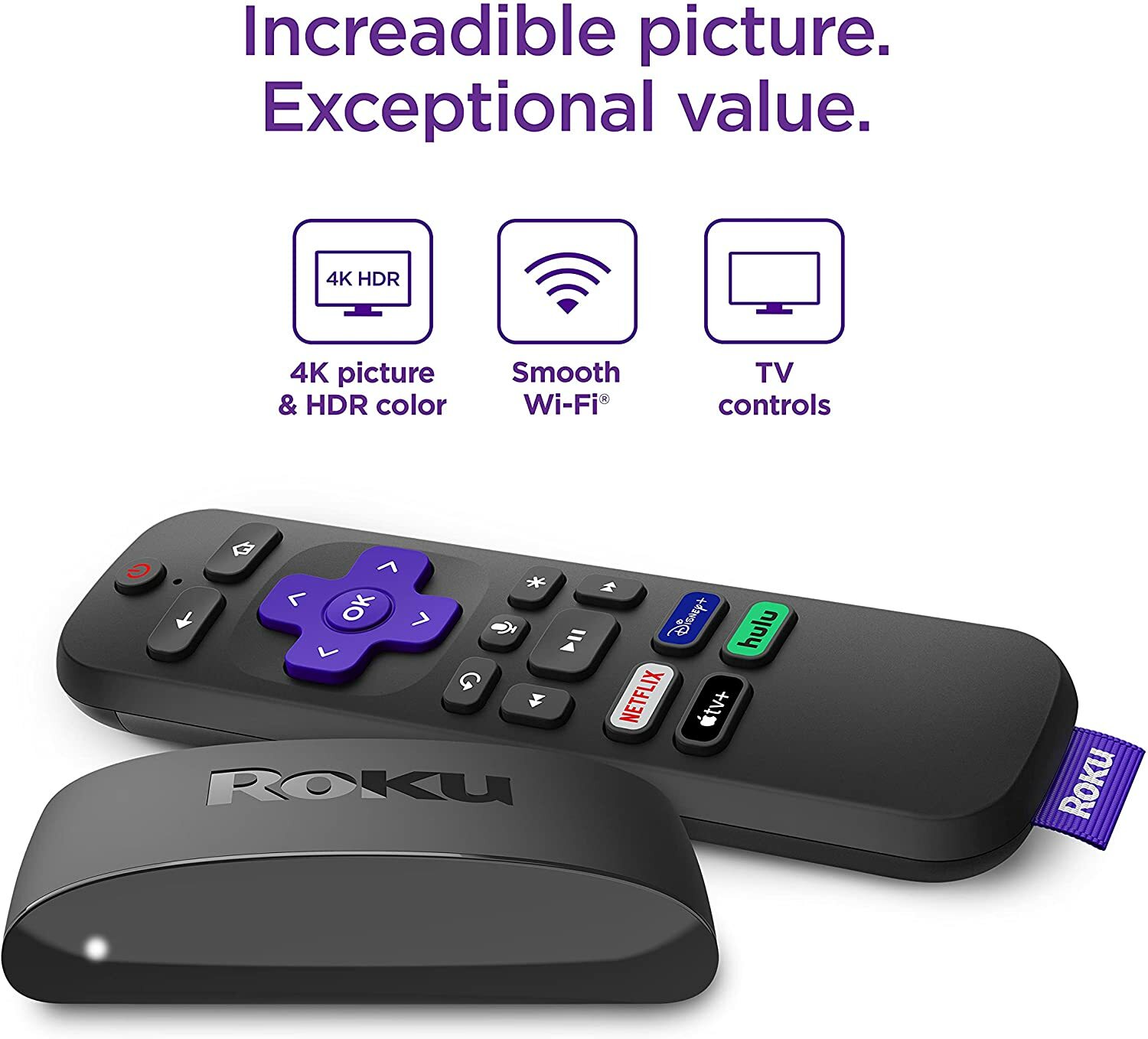 Roku Express 4K+ 2021 | Streaming Media Player HD/4K/HDR with Smooth Wireless St