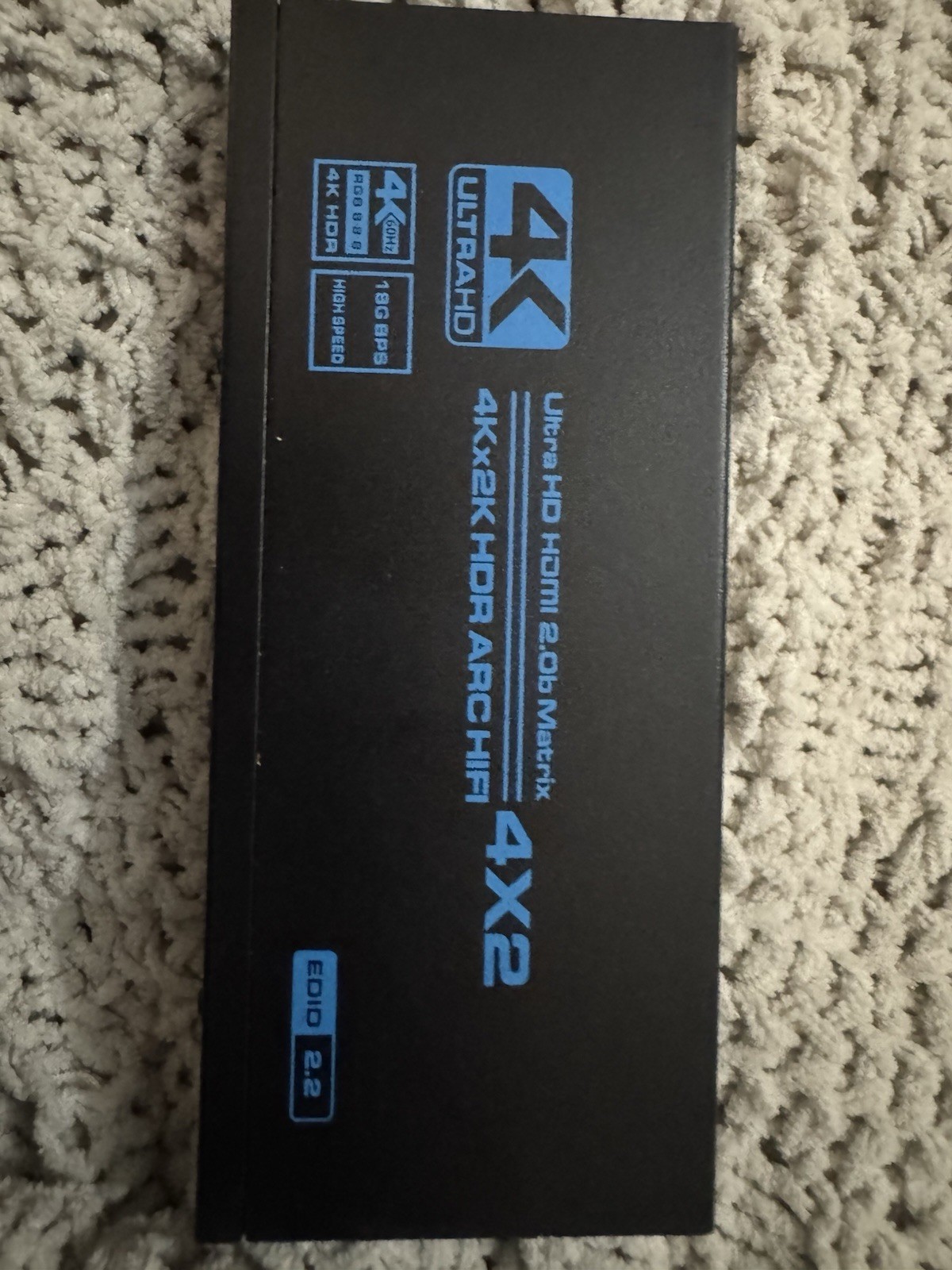 4K@60Hz HDMI Matrix Switch 4X2 with ARC, avedio links 4 in 2 Out Matrix HDMI