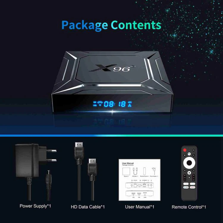 X96 M200 YB951 Android 14.0 Smart TV Box, Amlogic S905X5M Quad-core ARM Cortex