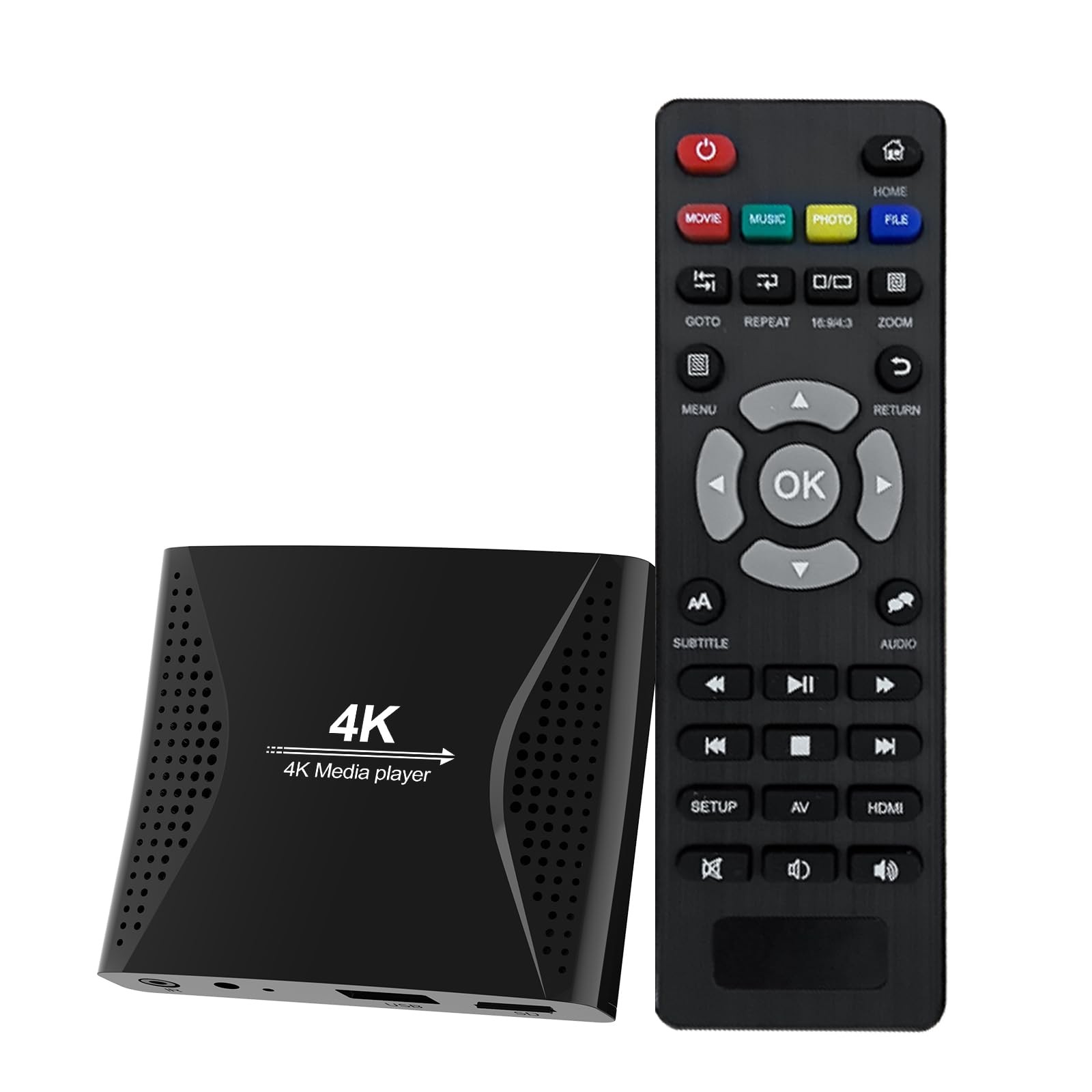 4K Digital Signage Media Player — Auto Play & Loop USB Videos, No WiFi Needed…