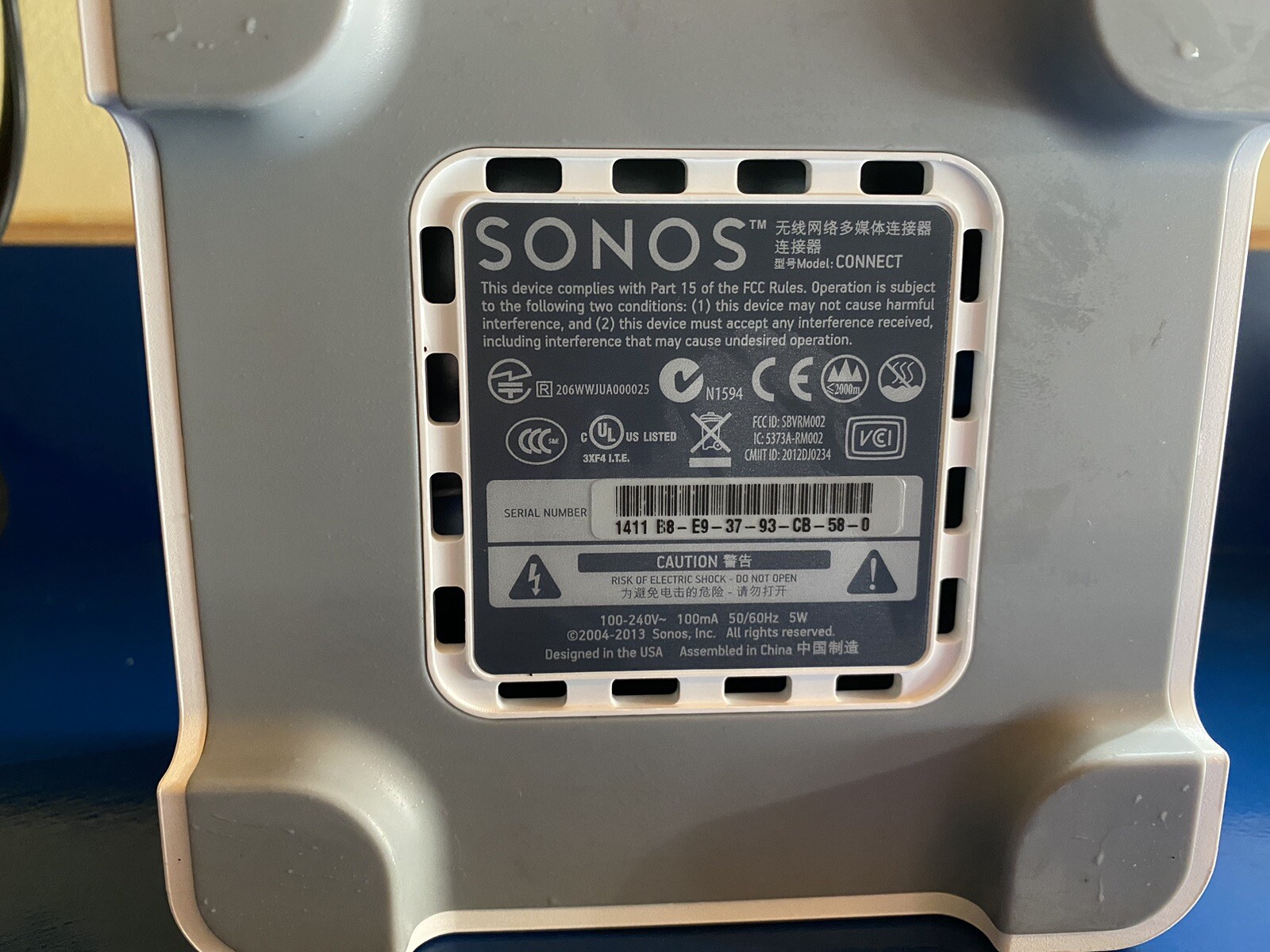Sonos: Connect 1st Gen S1 App Compatibility Only! tested!