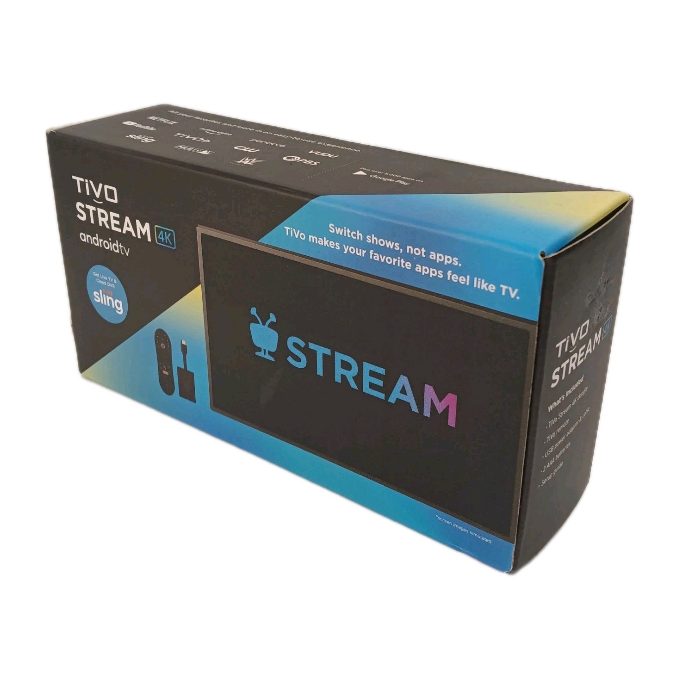 TiVo Stream 4K – Every Streaming App and Live TV on One Screen – Black