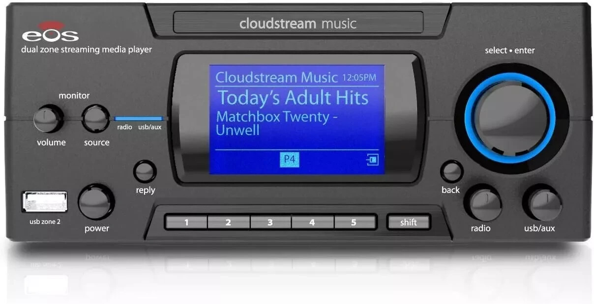 EOS Intellitouch EOSP-500 Dual Zone Streaming Music Media Player NEW IN BOX