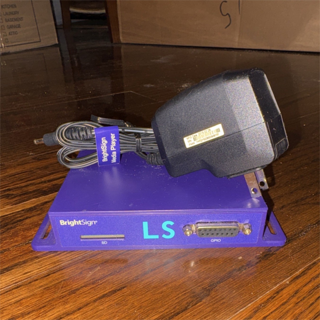 BrightSign LS Media Player Box Purple HDMI Ethernet S/PDIF Digital Signage