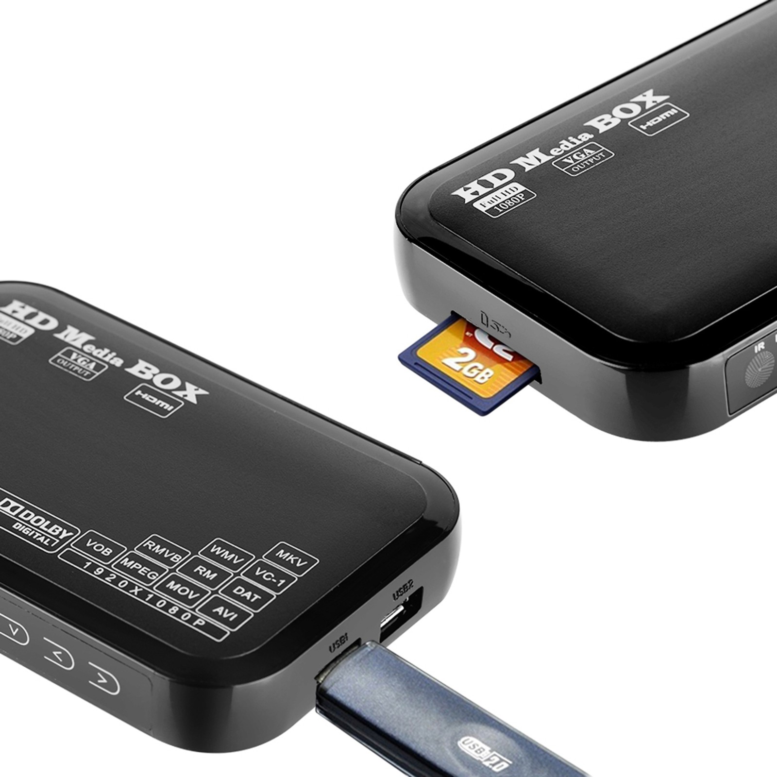 Mini HD 1080P Media Player Box Compact Design For Movies
