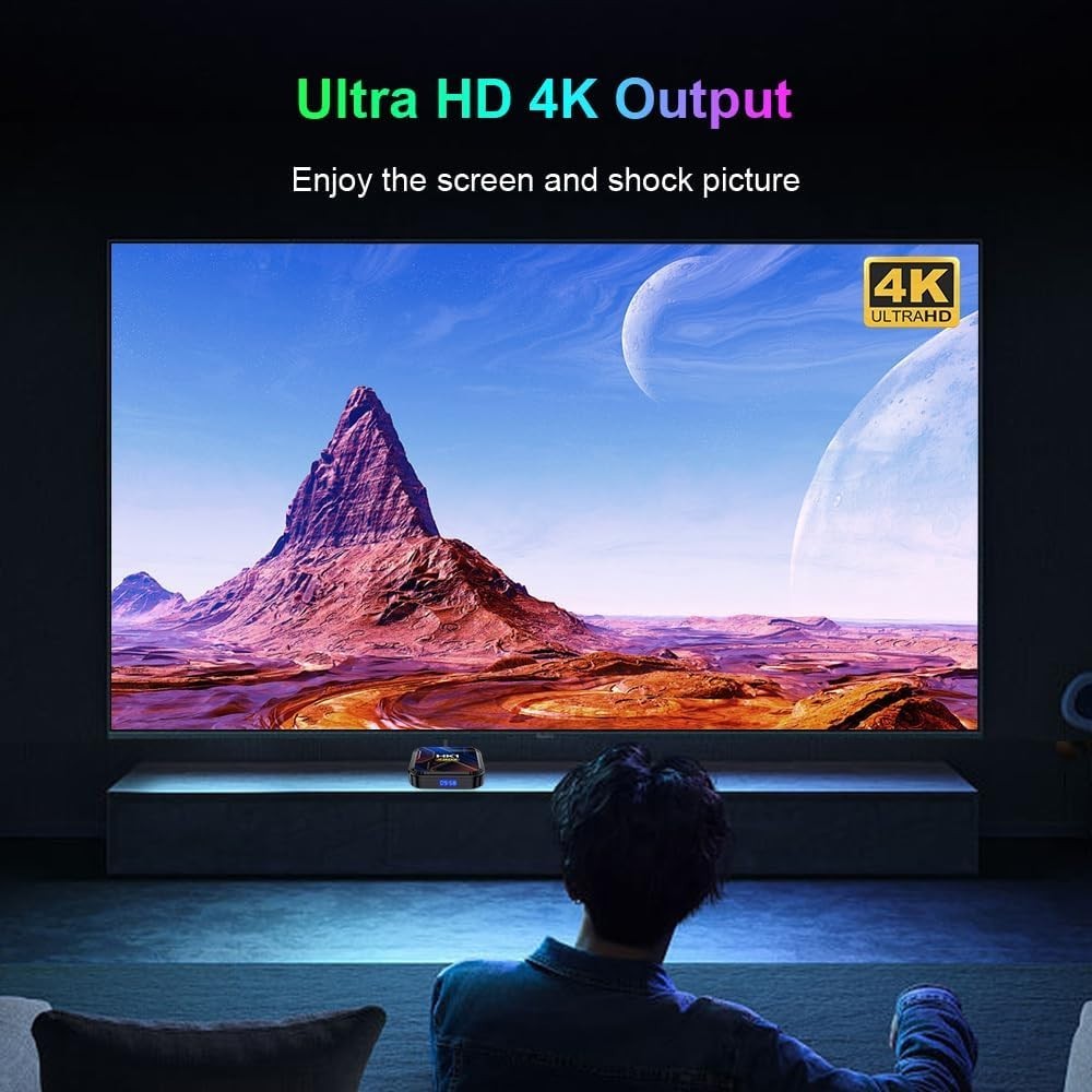 Ultra HD 8K Android 13.0 TV Box with 4GB RAM, 32GB Storage, Remote Included