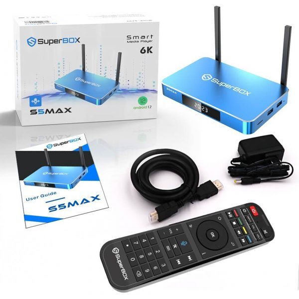 Superbox S5 Max 6k w Voice remote 80 Watt 33.5″ Sound Bar iN STOCK